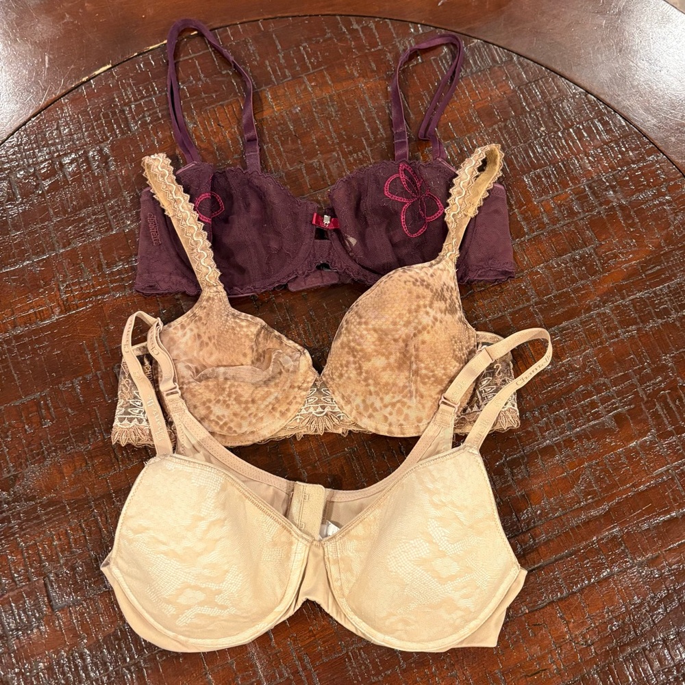 3602 Chantelle Bra Lot of 3 Size 32C